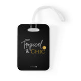 Tropical & Chic (Black) - Bag Tag