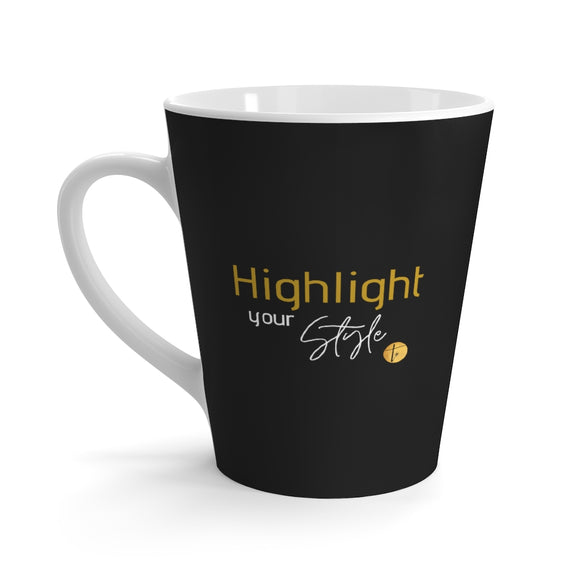 Highlight your Style (Black) - Latte mug