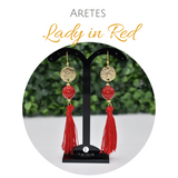 Aretes - LADY IN RED