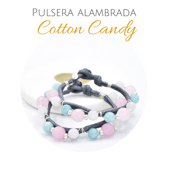 Pulsera alambrada - COTTON CANDY